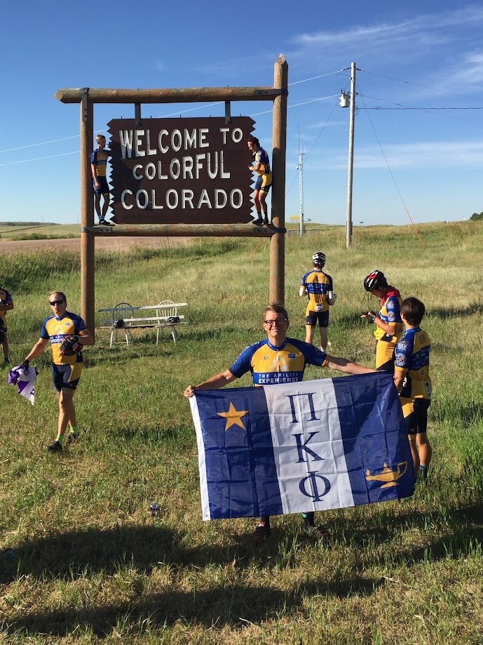 Scott Finney riding through Colorado on the 2017 Journey of Hope