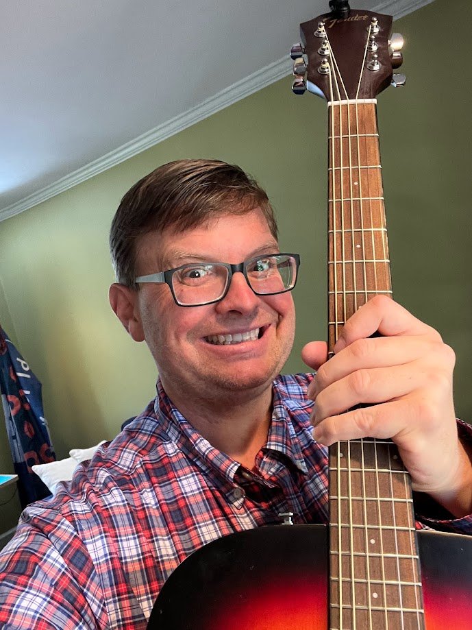 Scott Finney learning guitar